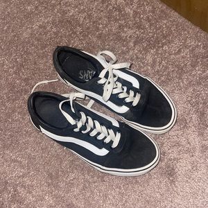 Black and white vans